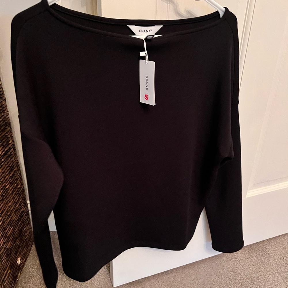 Spanx Women's boatneck Black Top